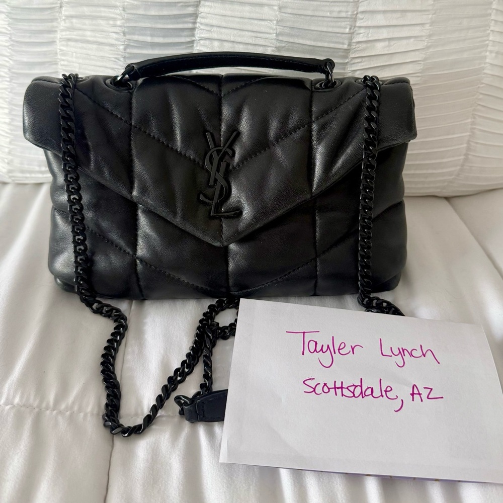 Saint Laurent Toy Puffer Shoulder Bag In Lambskin
